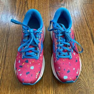 Brooks Ghost 14 Running Shoes Women's Size 6.5 Blue Pink Confetti Tried On Only